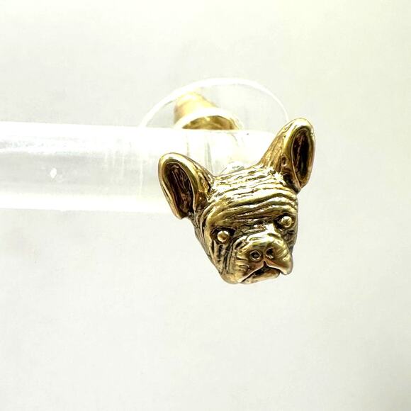 Madewell Pug Earrings Stud Dog Face Pet Casual Summer Whimsy Costume Jewelry - Picture 1 of 11